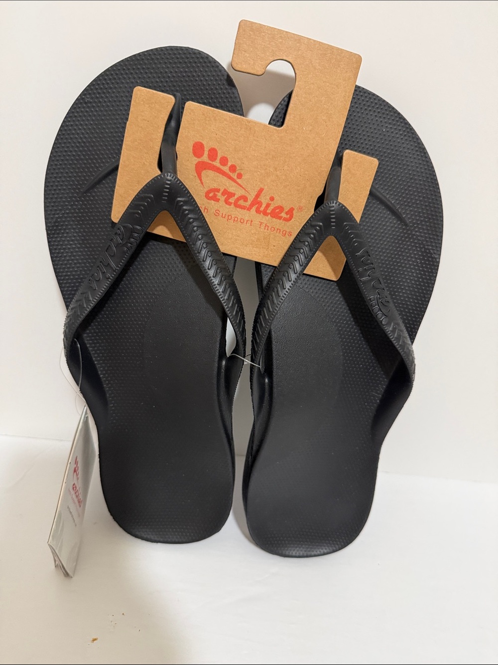 Archie’s Unisex Black Flip-Flops for Men Size 11